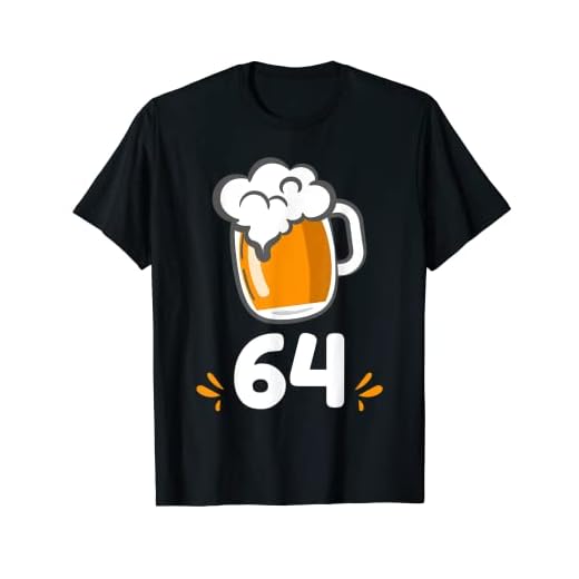Cumpleaños 64 Años Taza de Cerveza Celebración Camiseta Camiseta