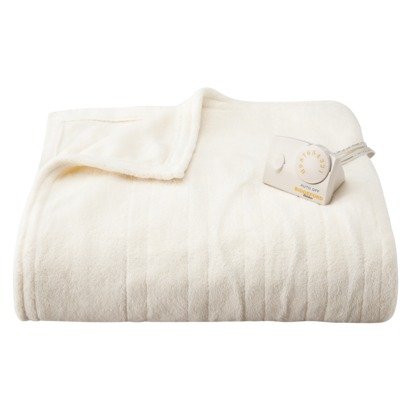 Biddeford Micro Plush Heated Blanket Cream - Full