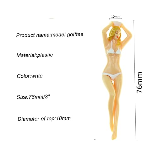 BIUDECO 4 Pcs Modelo De Biquíni Porta-unhas Bola De Plástico Camisetas Femininas Unhas De Golfe De D