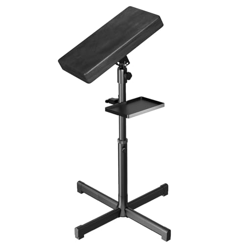 Soporte para reposabrazos con bandeja para tatuaje de ZHOOGE para tatuajes, altura ajustable, almohadilla de esponja suave para estudio de tatuajes, accesorios de tatuaje
