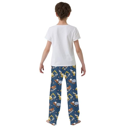 ZZKKO Construction Truck Bulldozer Boys Pants for Kids Jogger Pants with Pockets S-XL3