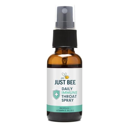 Propolis & Vitamin Throat Spray (30ml) | Daily Natural Immune Support | Peppermint Flavour