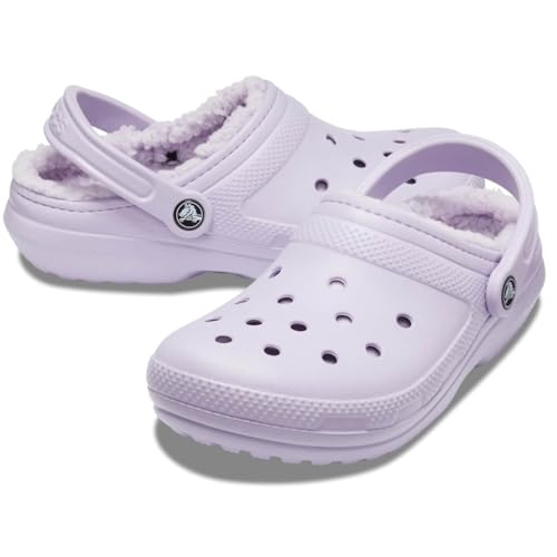 Image of Crocs Unisex-Adult Classic Lined Clog, Lavender /Lavender, 14 Women /12 Men