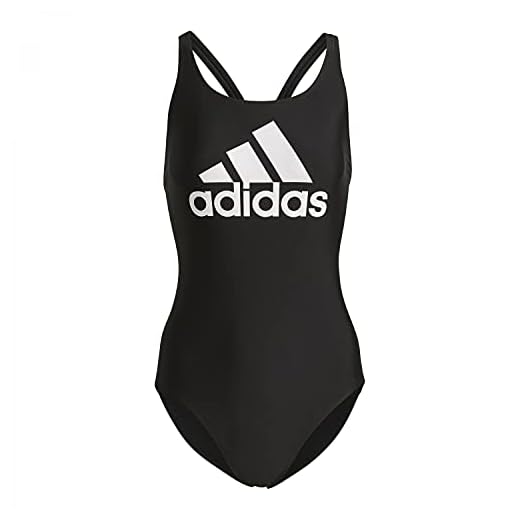 adidas Damen SH3.RO Big Logo Badeanzug, Black/White, 36