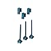 SP Bel-Art Lab-Aire II Glassware Dryer Accessories; 3 in. Pegs (19) and Plugs (6) (F18931-0001)