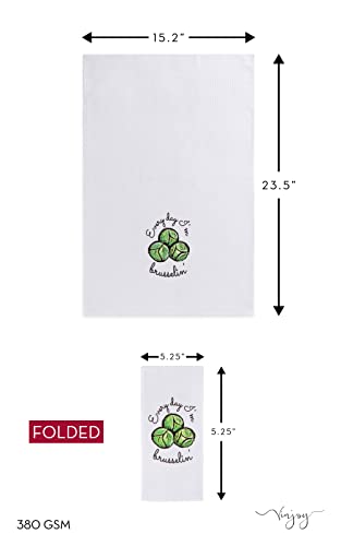 Microfiber Dish Towels Funny Veggie Puns Funny Kitchen Towel Set Of 4 - Best Housewarming Gifts For New Home, Tea Towels For Kitchen Funny, Mom Kitchen Gifts, Veggie Themed Dish Towels With Sayings #TOP1