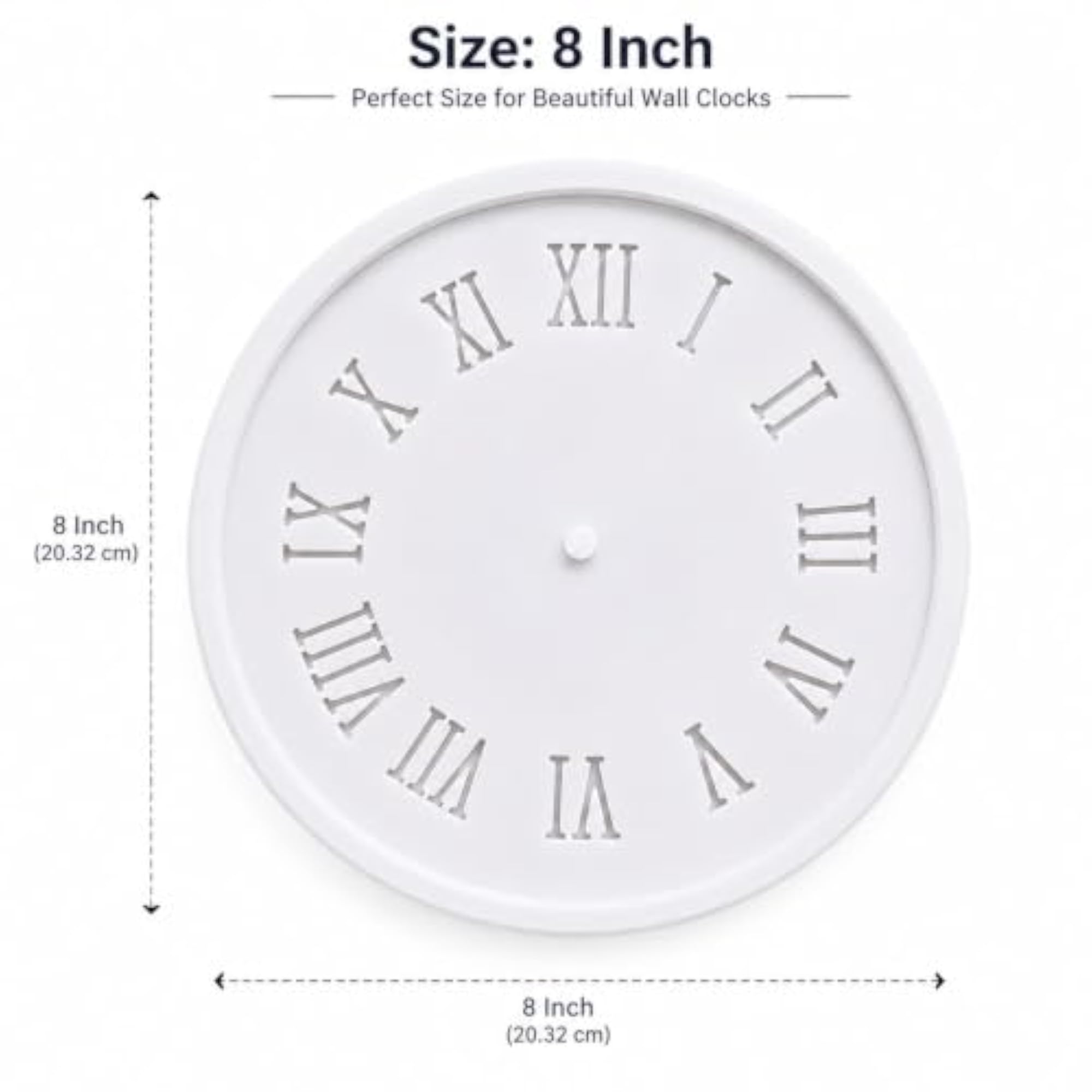 Decorative Wall Clock Making Mold, 8 Inch
