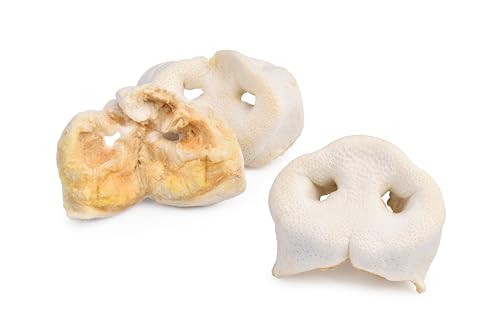 Kaureks Natur Hundeleckerlies, Schweinenasen 10 Stück. gepuffte Honignasen, wie Schweineohren, Kausnack
