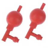 Confezione da 2 pipette da laboratorio con 3 valvole, bulbo di aspirazione in gomma per la manipolazione dei liquidi, kit per la scuola