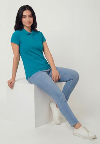 Image of Wear Your Opinion Womens Polo Collar Neck T-Shirt Top (Design: Solid)