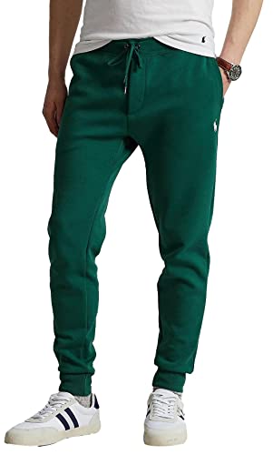 Polo Ralph Lauren Men's Double Kint Jogger Pants (L, ClgGreen)2