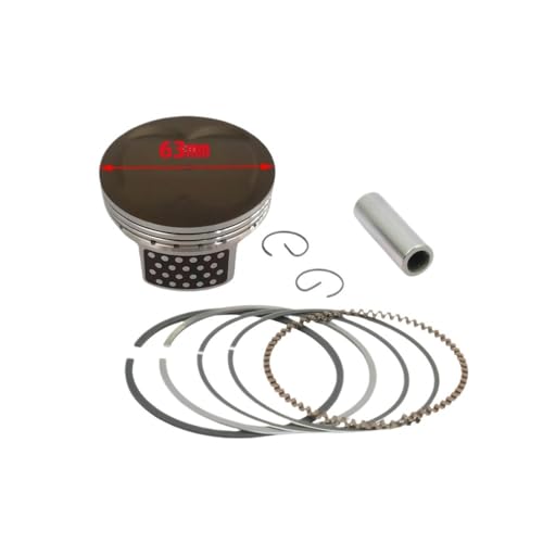 Kit segments piston 63 mm haute compression pour conversion moteur scooter 155 en 183 cm³ 2DP - 2