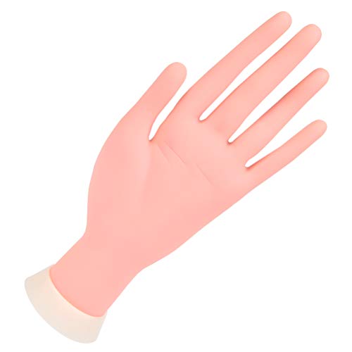 YANSHON Modelo de Práctica de Uñas de Silicona, Mano de Entrenamiento con...
