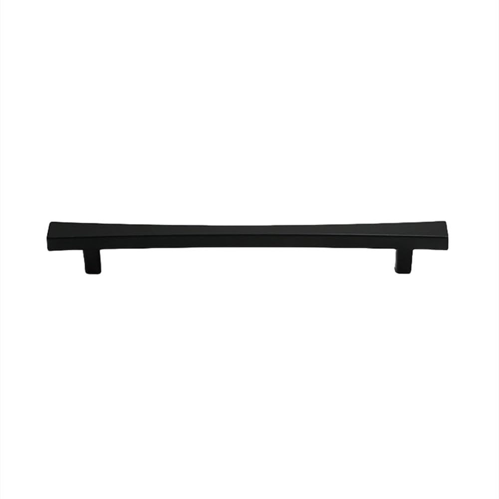 Poignées d'armoire noires 192 mm en alliage de zinc pour meuble de cuisine