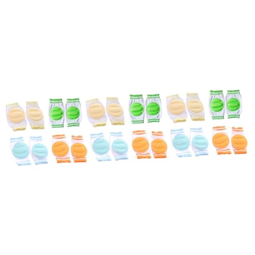 WOFASHPURET 3 Sets 4 Pairs Breathable Baby Toddler Kneepads Protect Calves from Chafing Warmth for Environments Diaper Changing Sleep Easy to Wear Multi-use