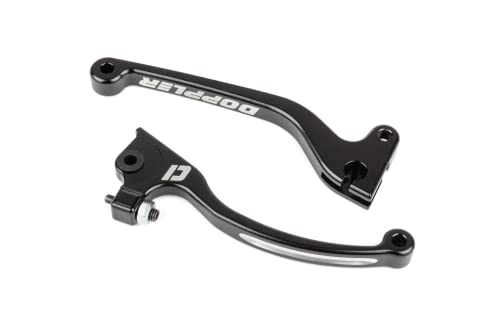 Levier moto Doppler CNC noir pour réparer le jeu de commande AJP - 2