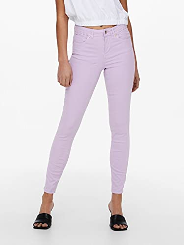 Only Onlwauw Life Mid Skinny Colour Pnt Jeans