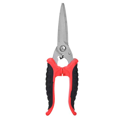 NDNCZDHC電子ケーブルはさみ、プラスチックハンドル、安全バックルステンレスハードウェアハンドツール電気技師のハサミ