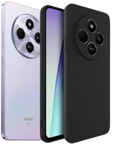 Image of Designerz hub Redmi 14C 5G Back Cover | Soft Silicone Slim Back Case Cover for Redmi 14C 5G - Black