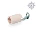 PORTALAMPARAS VELA CORTA PORCELANA E-14