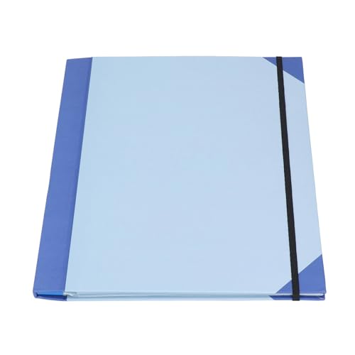 Dossier extensible en cuir PU bleu chic pour bureau élégant