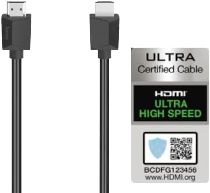 Hama Kabel HDMI 2.1 ULTRA HIGH SPEED (8K, 48 Gbit/s, 1200 MHz, pozłacany, standard HDR, 3m) czarny