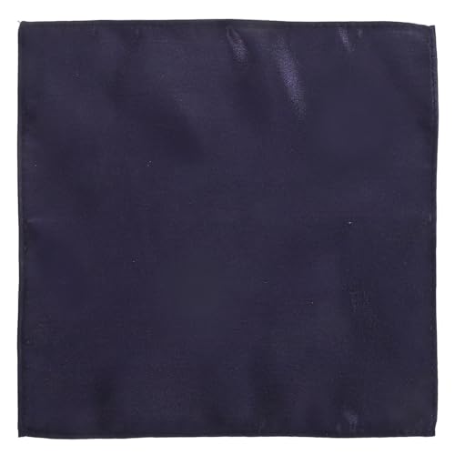 SOLUSTRE Suit Pocket Square Men’s Polyester Silk Handkerchief Small Party Pocket Hanky for Weddings and Formal Occasions, Fashionable Suit Accessory in Light Navy Blue