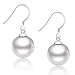 Produktbild 925 Sterling Silber Perle Ohrringe Tropfen für Mädchen Frauen Geschenke 10mm