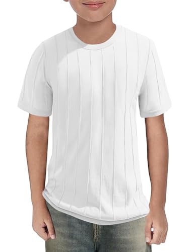 Vivitulip Boy’s Short Sleeve T-Shirts Kid’s Casual Crew Neck Soft Tee Tops