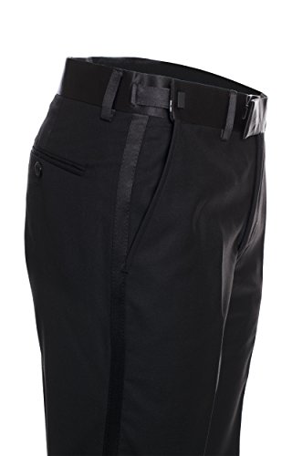 Men's Premium Slim Fit Italian Design Black Tail Tuxedo2