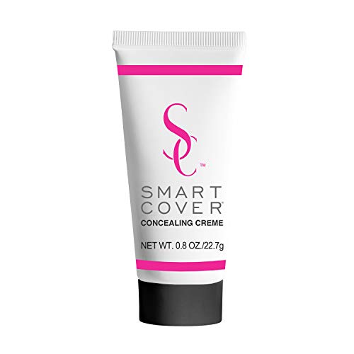Smart Cover 0.8oz Concealer Cream For Medium Beige Skin Tones, Dries Matte, No Setting Powder Needed. Instantly Covers Dark Eye Circles, Scars, Birthmarks, Blemishes, Age Spots, Varicose Veins & More