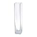 Flower/Bud Glass Vase Decorative Centerpiece, Home or Wedding by Royal Imports - 9"x2", Clear