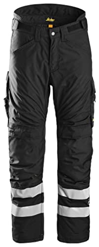 Snickers Workwear U66190404006 AllroundWork Insulated Work Pants (Black/Black) - Large