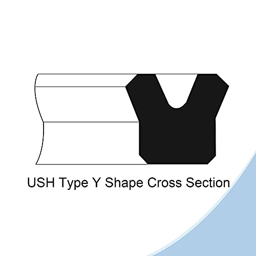 Meccanixity Ush Radial Shaft Seal 32Mm Id X 42Mm Od X 6Mm Width Nitrile Rubber Oil Seal, Black #TOP2