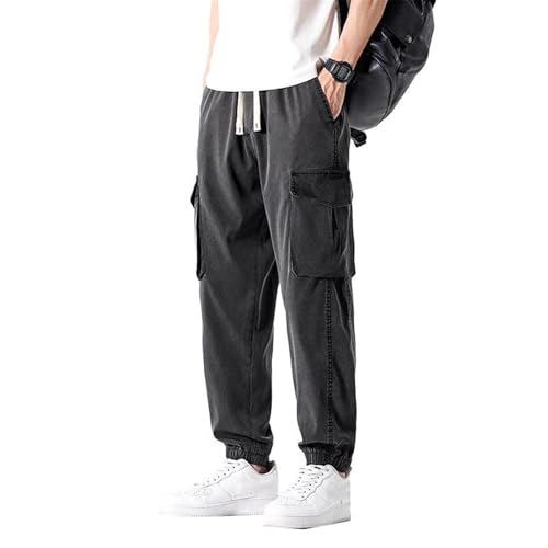 Men's Jeans Summer Loose Workwear Thin Denim Joggers Long Pants for Men2