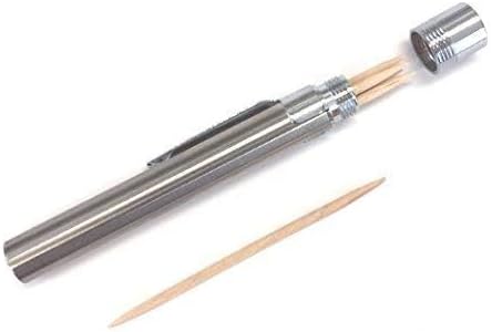 Bullseye Office - Portable Stainless Steel Toothpick Holder - Mobile Toothpick Case, Easy to Carry in Your Pocket, Bag, and Much More - Image 2