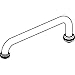 Central Brass SU-363-JH Central Brass 10" Swivel Tube Spout With Hose End in Polished Chrome