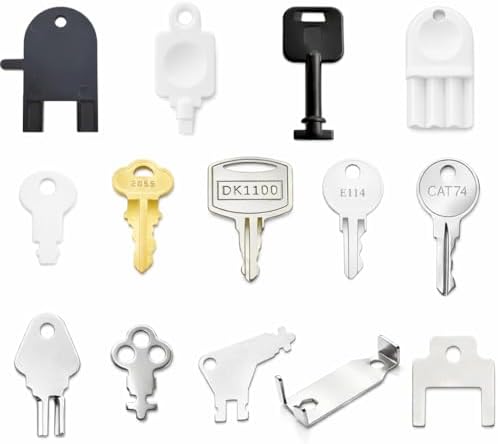 14-Pack Dispenser Key Set Compatible with Bobrick, Bradley, Kimberly Clark, Tork, Georgia Pacific, San Jamar and More, Replacement Keys for Paper Towel, Toilet Paper & Soap Dispensers with Key Chain image 3
