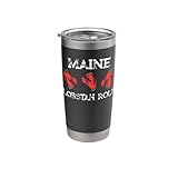 Maine Lobster Roll Funny Lobstah Retro Rolling Lobsters Stainless Steel Insulated Tumbler