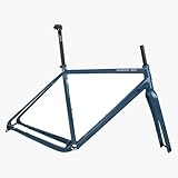 【Telaio for bici gravel 700C】È possibile montare solo una corona singola, il telaio è for metà con passaggio interno, supporta portapacchi anteriori e posteriori, parafanghi, tre posizioni di montaggio for portaborraccia.