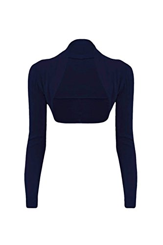 Bolero Cexi Couture manga larga azul marino para cenas y eventos formales