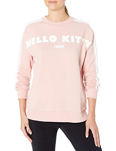 PUMA Women's x Hello Kitty Crew Neck, Silver Pink, Small at Amazon Women's  Clothing store