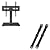 PERLESMITH Universal Swivel TV Stand&TV Anti-tip Straps PSTVS17&PSAS1