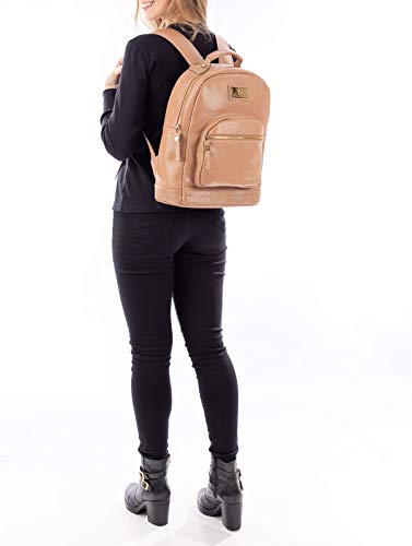 Mochila Feminina de Couro Milla - Nude
