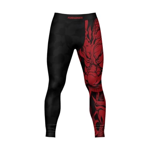 FORMONIES Samurai Men’s MMA Spats – Compression Grappling Pants for BJJ No-Gi Jiu Jitsu & Combat Training