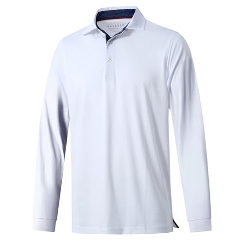 Mens Polo Shirts Short and Long Sleeve Casual Solid Stylish Dry Fit Performance Designed Collared Golf Polo Shirts for Men