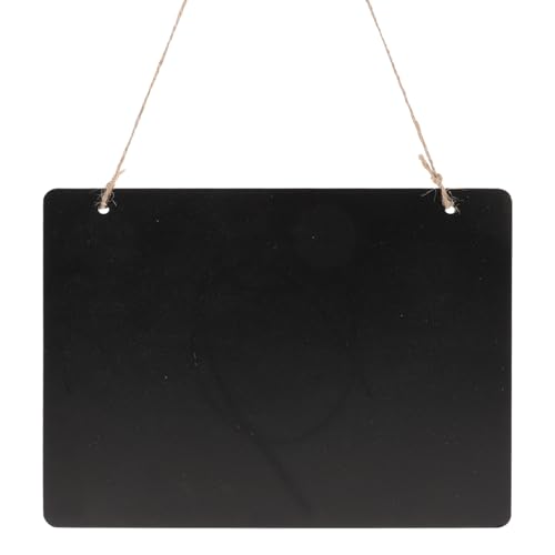 Pizarra con Cadena Tablilla de Anuncios de Doble Caras Decoración de Pared de Puerta Vintage