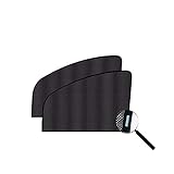 【Fácil de instalar】 Equipadas con fuertes láminas magnéticas, las cortinas de malla flexibles y elásticas se deslizan sobre la puerta abierta del automóvil para instalarlas. Y cuando no esté en uso, puede doblarlo fácilmente en cualquier lugar de almacenamiento del automóvil.