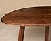 Mid-Century Coffee Table, Free Form Hardwood Table, Artisan Handmade End Table, Made to Order in USA