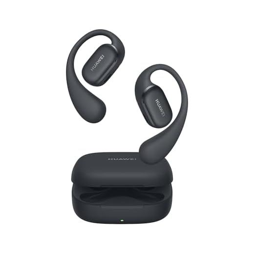 HUAWEI FreeArc Open-Ear Earbuds, Bluetooth Earphones with Sterling Sound, Secure Fit and Comfort, IP57 Water Resistance, 28 Hours Playtime, Sports Earphones, iOS, Android, Windows, Black